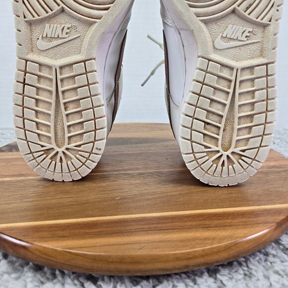 Nike Dunk Low White Pink GS Leather Casual Daily Sneaker Kids 6y DH9765-100 - Picture 10 of 12